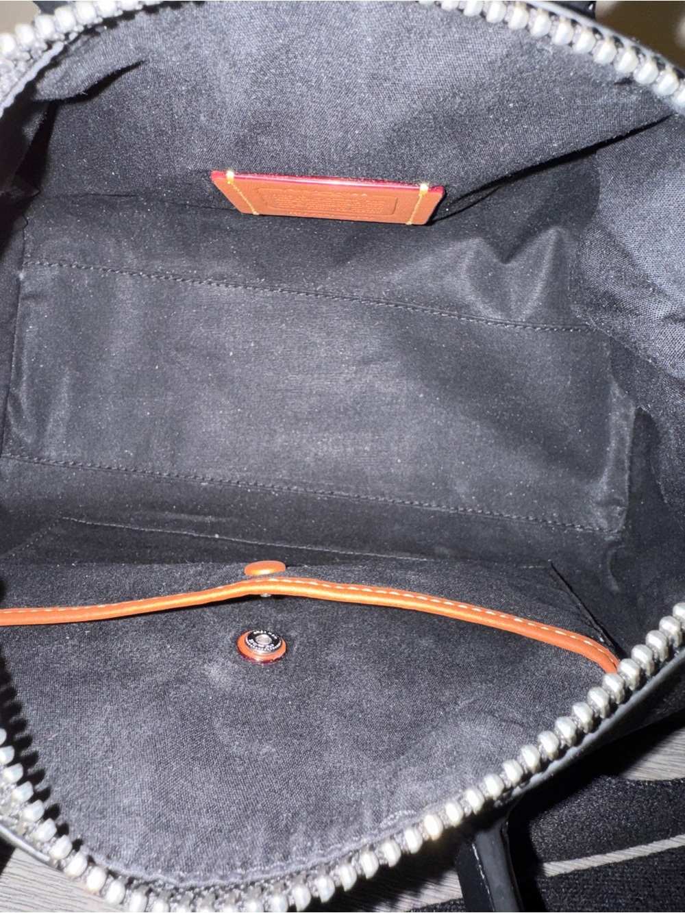 Coach Black Signature Compass 25 - Picture 5 of 6